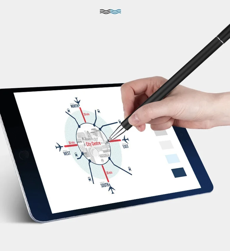 Caneta Stylus Para Iphone, Android Tablet Caneta Lápis de Desenho 2em1 Tela Capacitiva Touch Pen Telemóvel Smart Pen Acessório Imagem 4