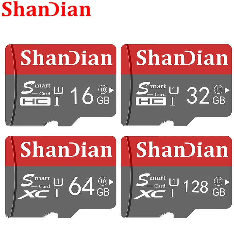 SHANDIAN 10 Pack Smart SD Cartão Cinza 4GB 8GB 16GB de Alta Velocidade Class10 32GB 64GB Mini SD para Cartão de Memória TF para Smartphone Presente Perfeito Imagem 1
