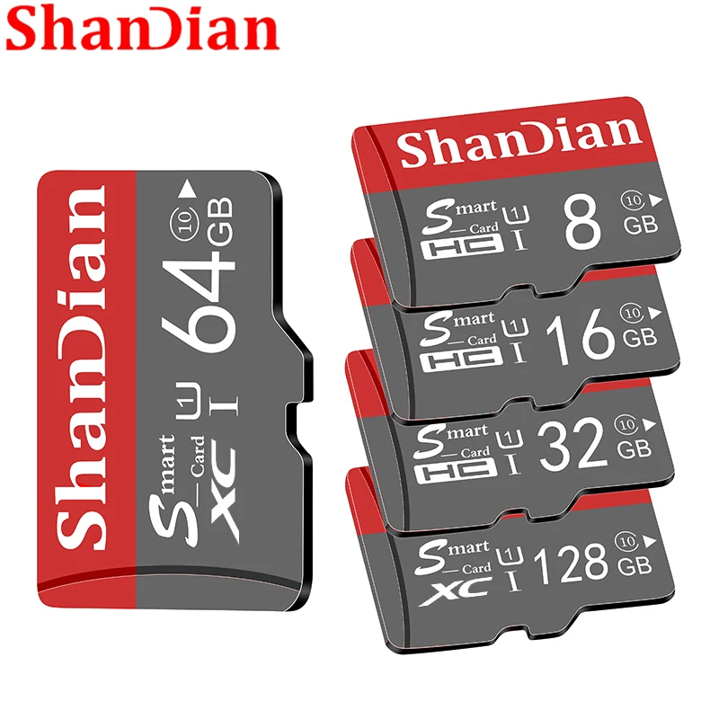 SHANDIAN 10 Pack Smart SD Cartão Cinza 4GB 8GB 16GB de Alta Velocidade Class10 32GB 64GB Mini SD para Cartão de Memória TF para Smartphone Presente Perfeito Imagem 3