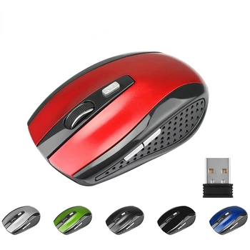2.4 GHz Wireless Mouse Ajustável DPI 6 Botões do Mouse Optical Gaming Mouse Gamer Mouses sem Fio com Receptor USB para PC Computador
