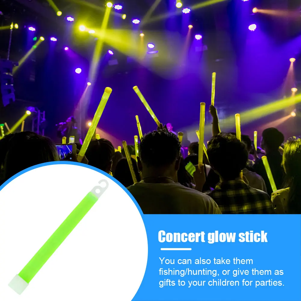 1//5Pcs Colorido Brilho Luminoso Varas com Gancho Glowsticks para o Acampamento de Acessórios de Emergência Festa de Concerto Light Stick Imagem 2