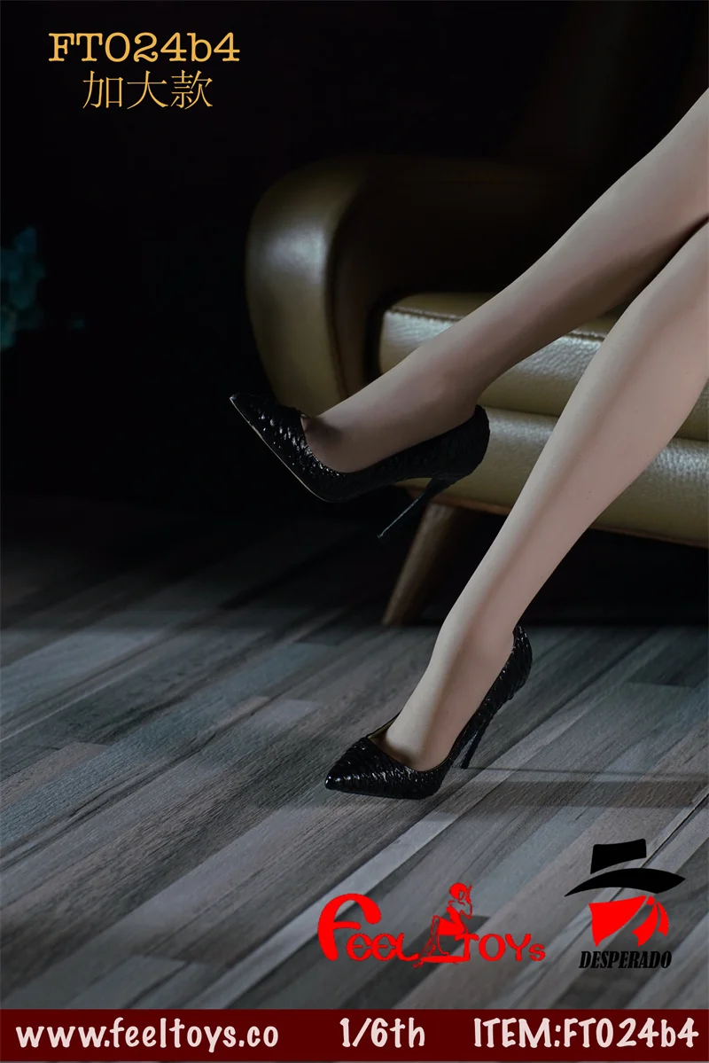 1:6 do sexo Feminino sapatos de Couro, Modelo de salto Alto sapatos de 12 polegadas tbleague phicen S42 S43 S34 S35Action Figura do Corpo Feeltoys FT024 Imagem 1