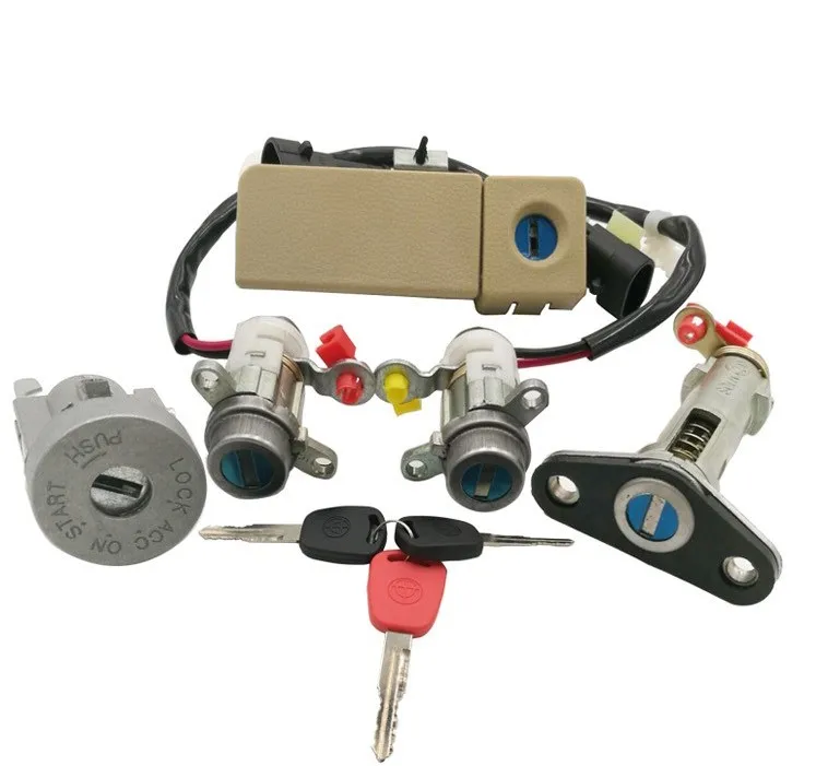 1 conjunto Completo de Fechadura de cilindro com o kit de chave Completa para a Chinesa Brilliance BS4 M2 car Auto peças motor Imagem 1