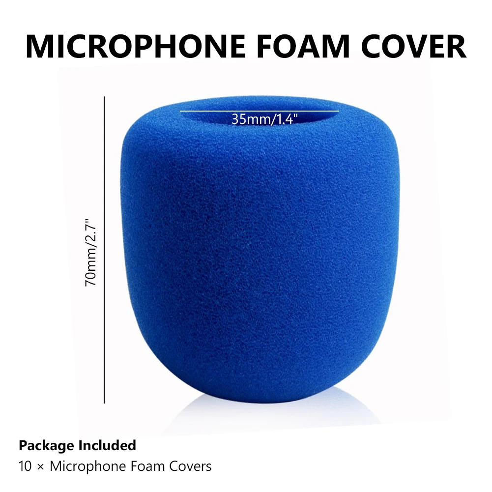 10 cores mistura de cores de Mão Fase Mic Cobrir Forma de Bola de Microfone pára-Brisas de Espuma Microfone Tampa de Karaoke, DJ de Proteção Imagem 2