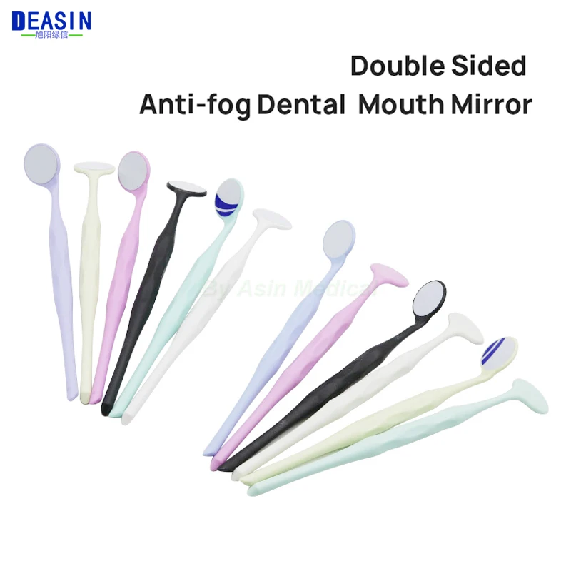 10pcs/Box Dental Dupla Face, Boca Espelhos Autoclavável Superfície Exame de Refletores Com Alça Oral Espelho de Branqueamento dentário Imagem 4