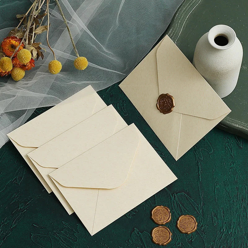 10pcs/lot Retro Branco Ocidental Envelopes para a Festa de Casamento Convite de Cartões de Presente de Envelopes Personalizados Imagem 1