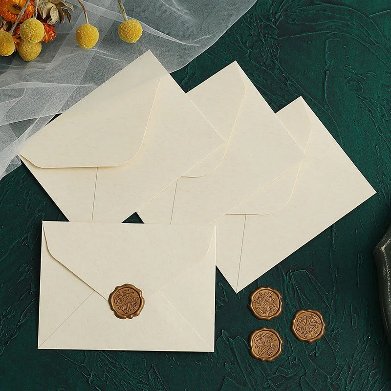 10pcs/lot Retro Branco Ocidental Envelopes para a Festa de Casamento Convite de Cartões de Presente de Envelopes Personalizados Imagem 2