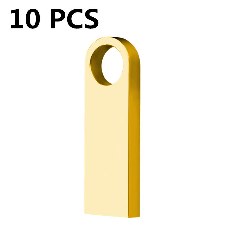 10PCS Pen drive 64gb Alta Velocidade de Suspensão Fivela Mini de fim de Ano folga preço USB Flash Drive 128gb para cartão de Memória Pendrive Imagem 1