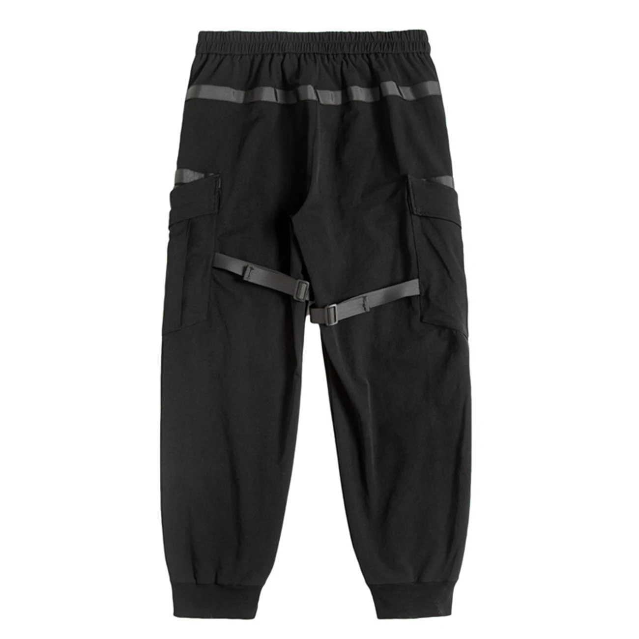 11 BYBB ESCURO 2020 Streetwear Multi-Bolsos Fitas de Carga Calça de Homem Hip Hop Tático Função Calças de Elástico Jogger Homens Calças Imagem 5