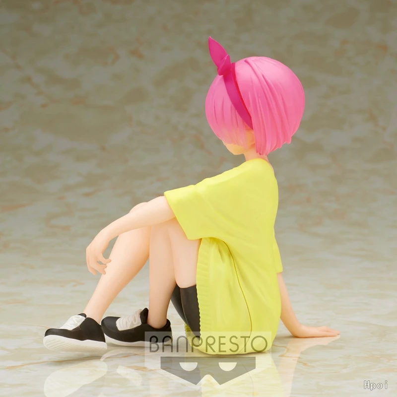14CM de Anime Figura Sportswear Rem o Desgaste Ocasional Ram Tempo de Lazer RE: Zero-Começando a sua Vida no Outro Mundo o Modelo de Brinquedo Figura de Ação Imagem 3