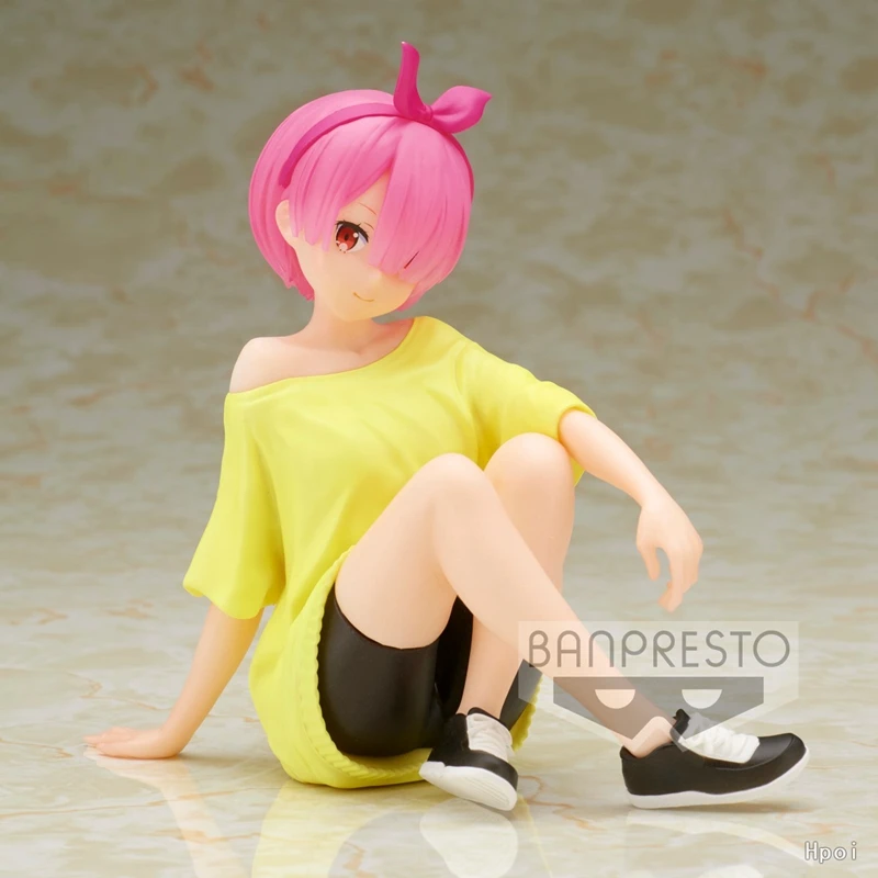 14CM de Anime Figura Sportswear Rem o Desgaste Ocasional Ram Tempo de Lazer RE: Zero-Começando a sua Vida no Outro Mundo o Modelo de Brinquedo Figura de Ação Imagem 5
