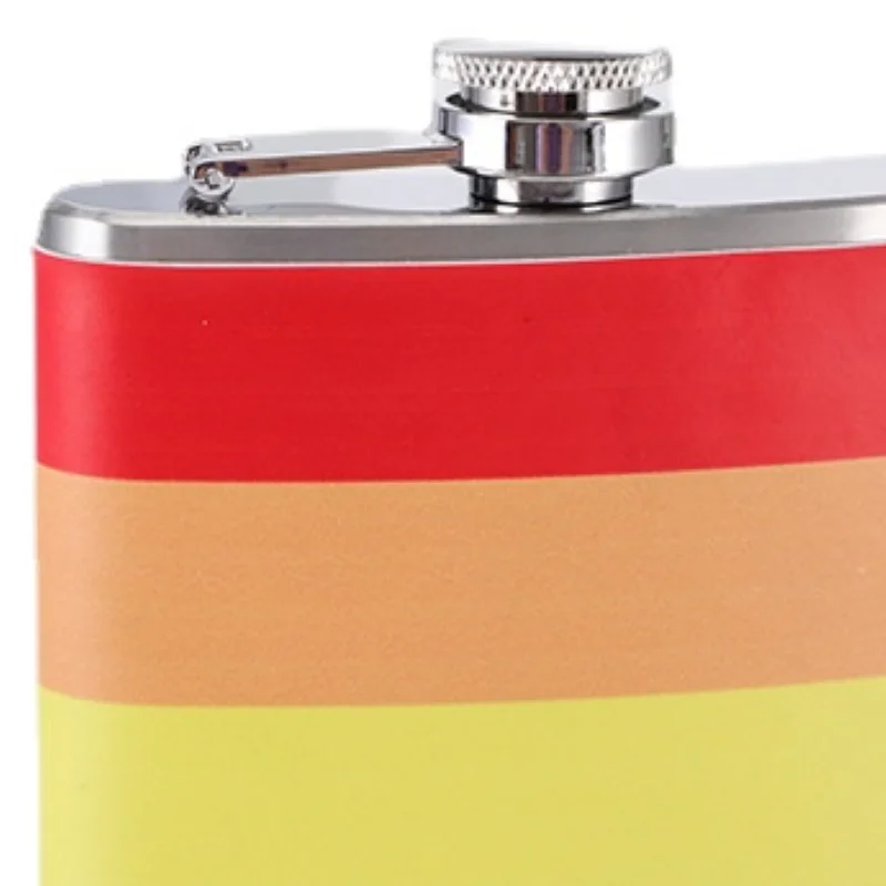 180ml Mini Cor do arco-íris Hip Flask Portátil ao ar livre de Viagens Garrafa de Vinho Requintado Presente de natal Uísque, Vodka, Saquê Recipiente Imagem 3