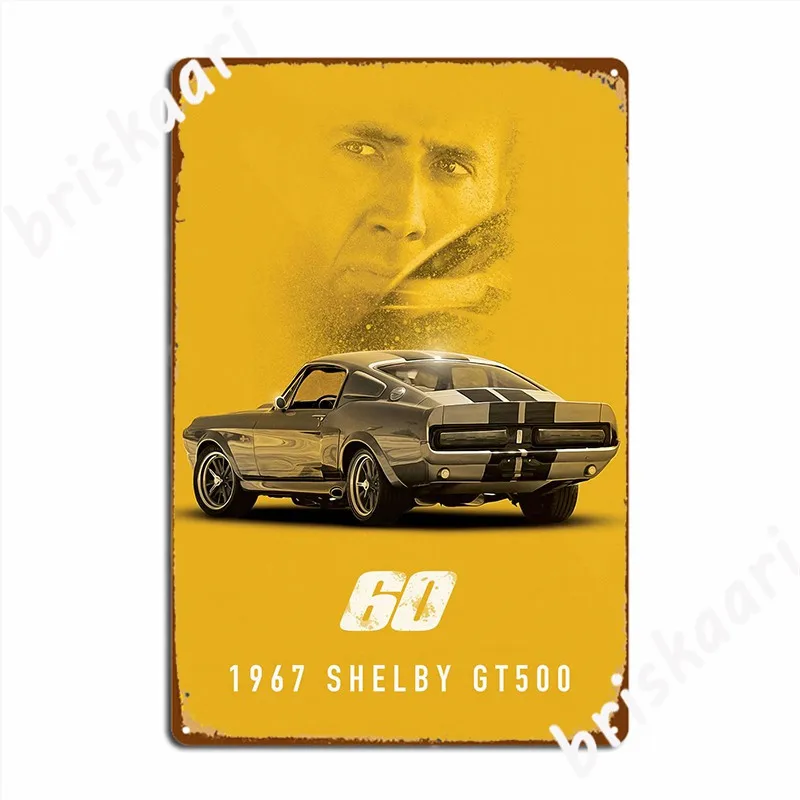 1967 Shelby Gt500 Eleanor Placa De Metal Cartaz De Festa Do Clube Casa Do Poster Personalizado Estanho Sinal Cartaz Imagem 1