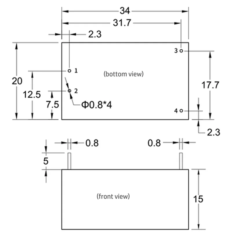 1pcs AC-DC Isolamento da Fonte de Alimentação de Comutação do Módulo de 220V Para 3.3V5V12V HLK-PM01/03/12/5M05/12 Imagem 3