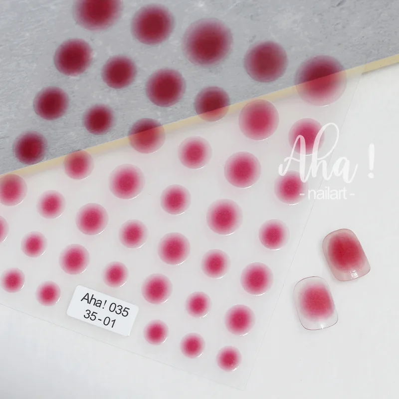 1PCS Blush cor-de-Rosa Adesivos de Unhas Bonito Gradual da Arte do Prego Decalques 3D Auto-Adesivo Manicure controle Deslizante Nude Vermelho/Roxo/Amarelo...Prego Tatuagem Imagem 3