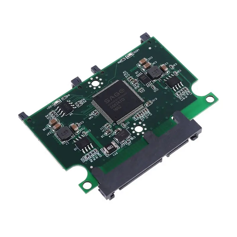 2 Porta Dupla SD SDHC MMC RAID SATA para Conversor Adaptador com Gabinete de Caso para Qualquer Capacidade do Cartão SD Imagem 4