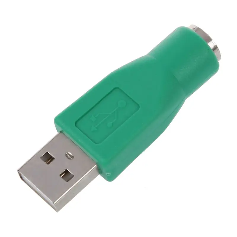2 x PS/2 para USB Fêmea Para Macho Conversor Adaptador Para Teclado Mouse Imagem 1