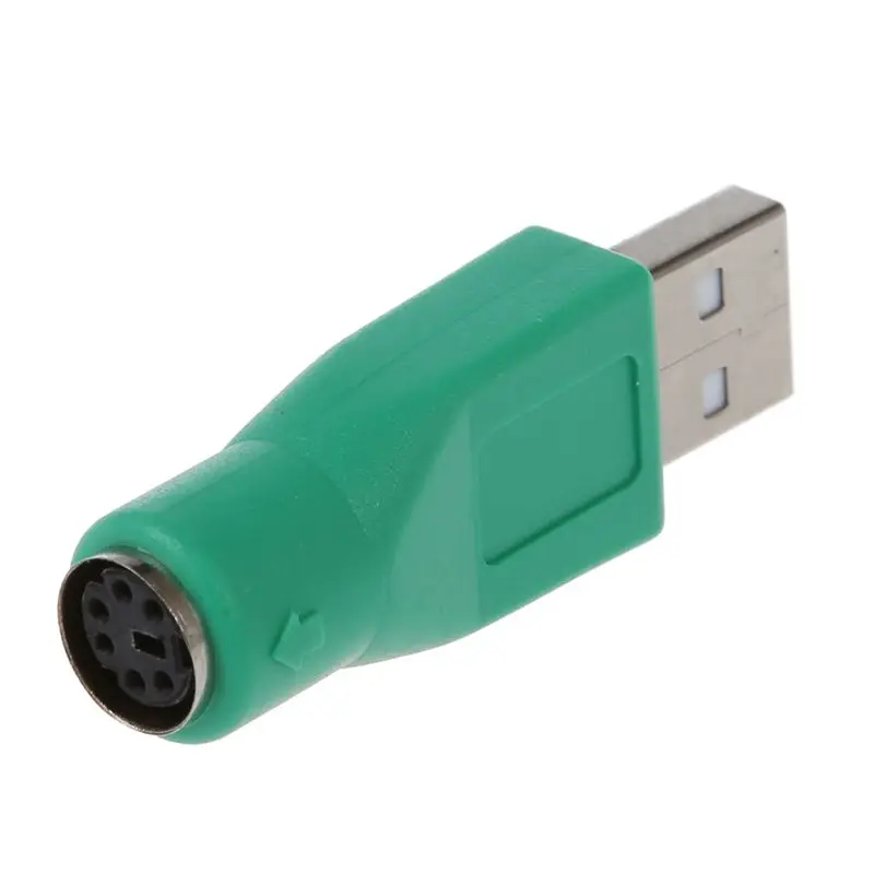 2 x PS/2 para USB Fêmea Para Macho Conversor Adaptador Para Teclado Mouse Imagem 3