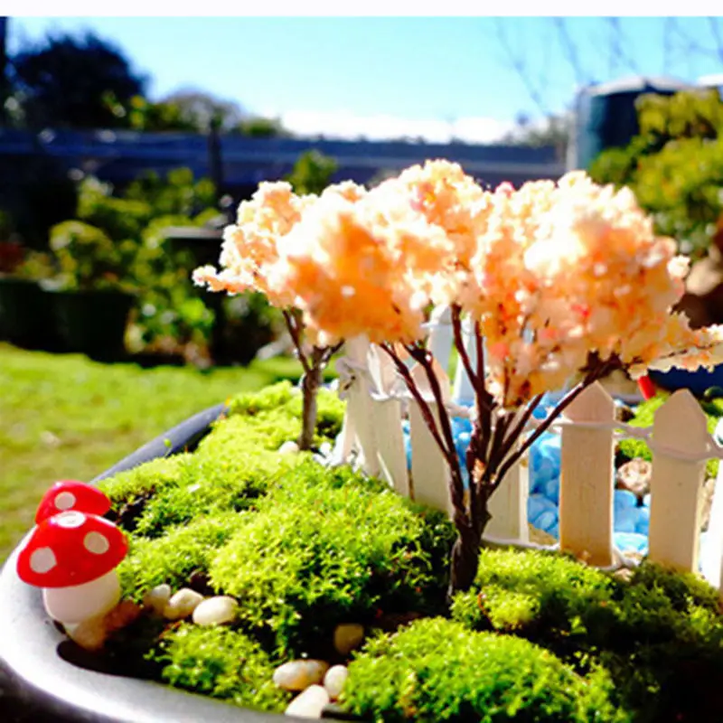 20 PCS/monte Mini Cogumelo Vermelho Ornamento de Jardim em Miniatura Vasos de Plantas de Fadas DIY Casa de bonecas Imagem 5