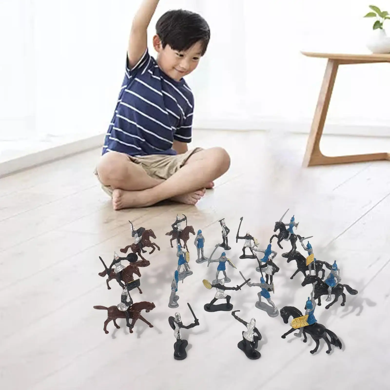 20 Peças Medievais de Cavaleiros Guerreiros Soldados Modelo de Brinquedo Brinquedos para Meninos Imagem 1