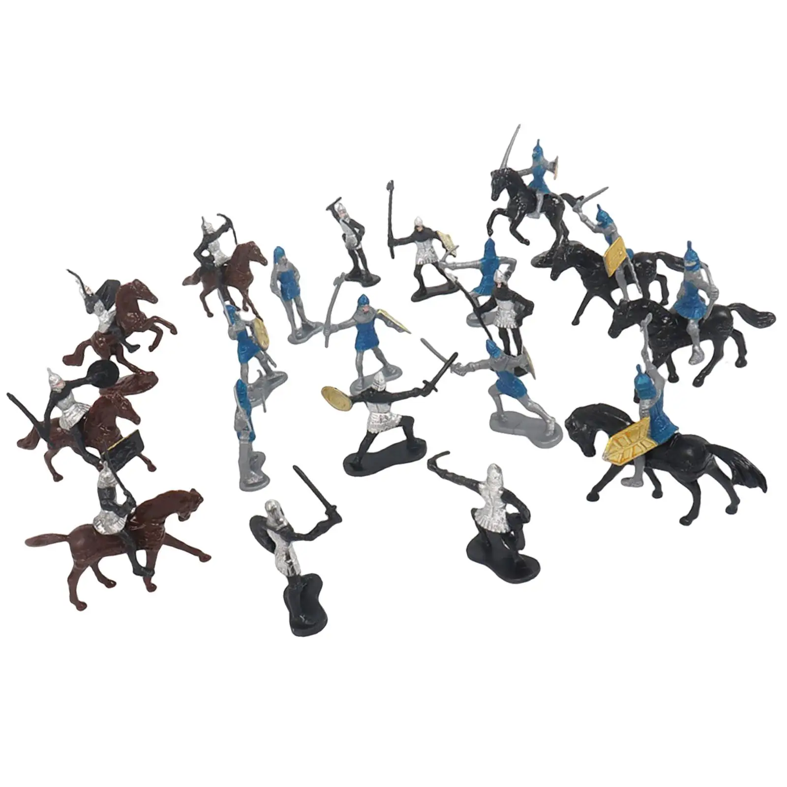 20 Peças Medievais de Cavaleiros Guerreiros Soldados Modelo de Brinquedo Brinquedos para Meninos Imagem 5