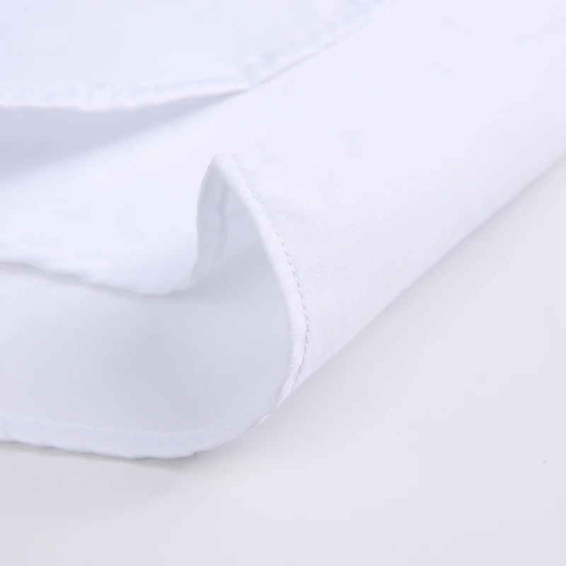 2021 Novo Outono Homens Stand Colarinho de Camisa de Manga Longa de Negócios de Moda, Cor Sólida, de Algodão Fino Marca de Camisa Branca Masculina Roupas Imagem 5