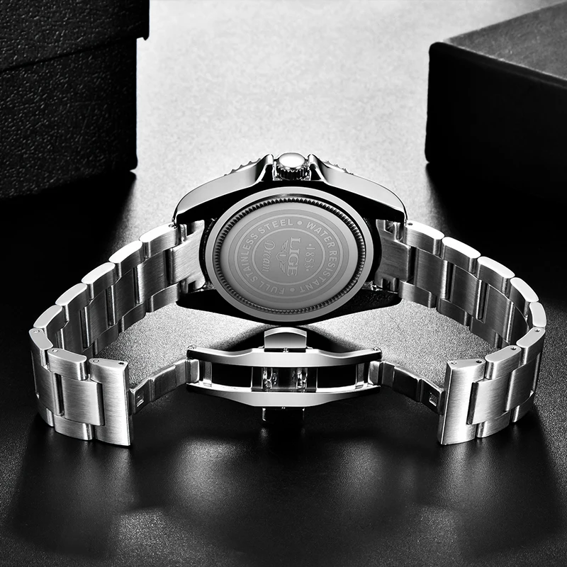 2022 LIGE de melhor Marca de Luxo Sport Relógios Mens Quartzo relógio de Pulso Relógio de forma Homens 30ATM Impermeável Data de Relógio Relógio Masculino Imagem 3