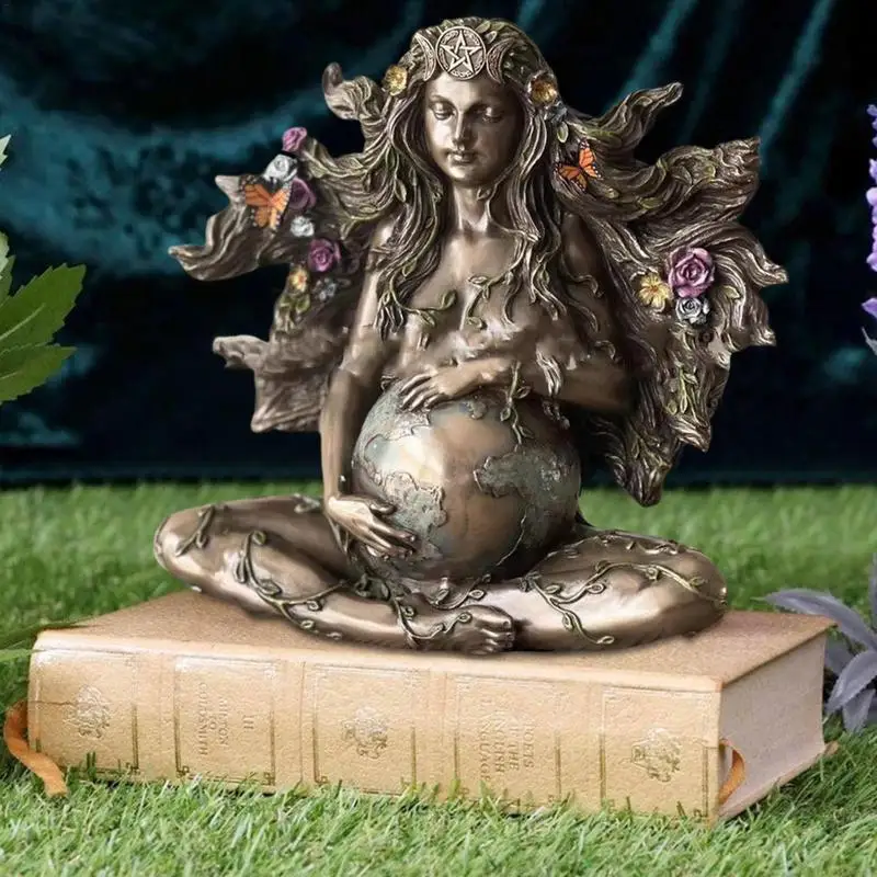 2022 Nova Mãe Terra Enfeite De Gaia, Deusa Da Decoração De Resina Estátua Estatueta Para Casa, Escritório Decoração De Mesa Imagem 2