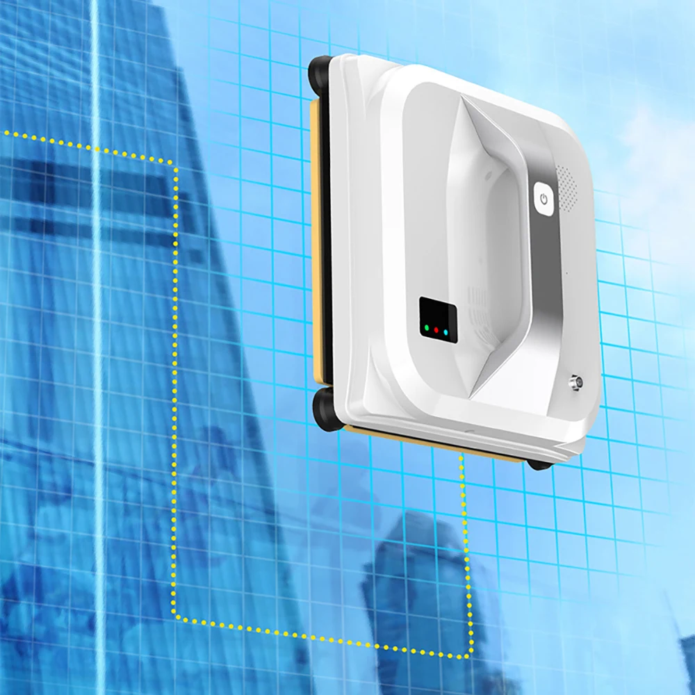 2022 Robô limpador de janelas sensor laser de aplicação a prevenção de quedas família janela de piso e parede robô de limpeza Imagem 2