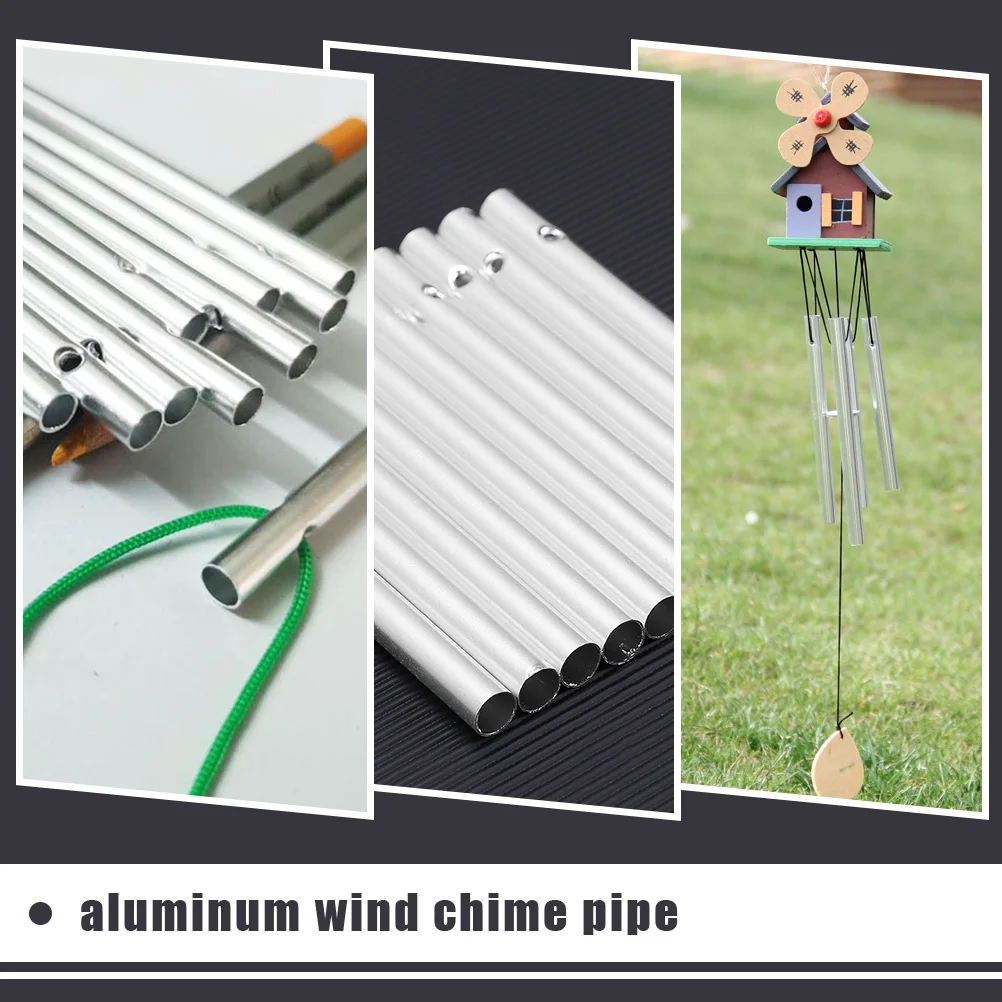20Pcs Wind Chime Substituição de Tubos de Exterior Wind Chime DIY Alumínio Tubos Imagem 3