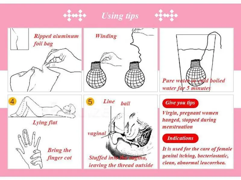 20~30pcs medicinais o uso de tampões vaginais medicina chinesa esfregaço de descarga de toxinas de higiene feminina ginecologia almofada absorvente bela vida Imagem 4