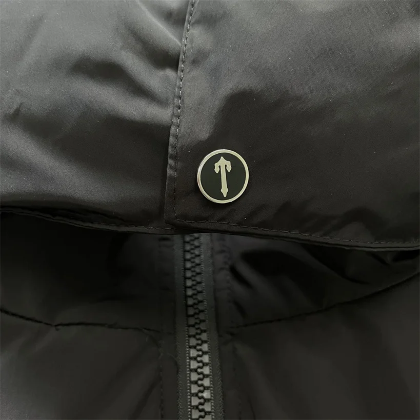 22SS Chandal Londres Parkas Designer Capuz Destacável, Capuz de Down Jackets Preto Vermelho 1:1 Qualidade Superior Bordado Casaco de Inverno Imagem 3