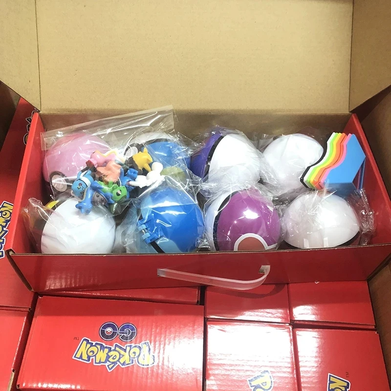 24pcs Boneca e 8pcs Pokeball Brinquedos com Caixa para Crianças dos desenhos animados Pikachu Figura de Ação do Modelo de Monstro para o Menino de Coleta de Presente de Aniversário Imagem 1