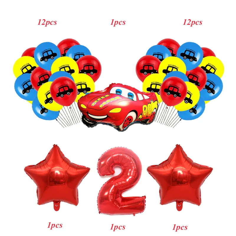 28pcs de Disney dos desenhos animados do Minnie Várias Cores, o Número da Folha de Balões de Látex Festa de Aniversário, Decorações de Suprimentos Balões de Hélio, de Fornecimento de Imagem 4