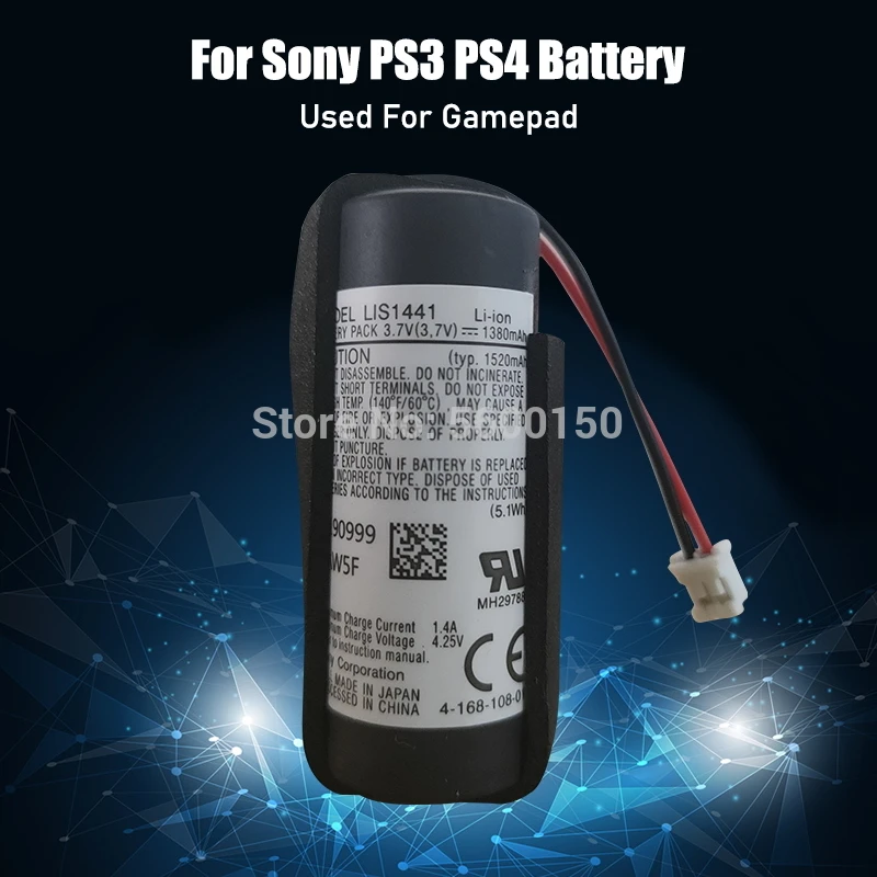 3,7 V 1380mah de Lítio Recarregável Bateria para Sony PS3 PS4 Play Station Move Controlador de Movimento da Mão Direita LIS1441 LIP1450 Imagem 1