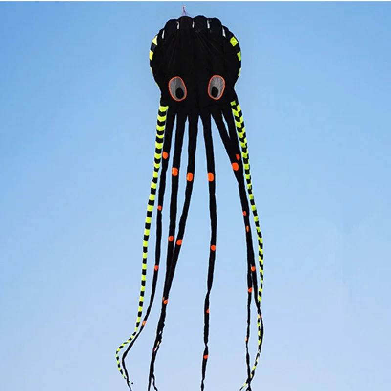 3D 8m Listrado Polvo Kite Grande Animal de Software Inflável Kite Adultos Kite Esportes ao ar livre Voando Ferramenta Anti-rasgo Brinquedos Imagem 2