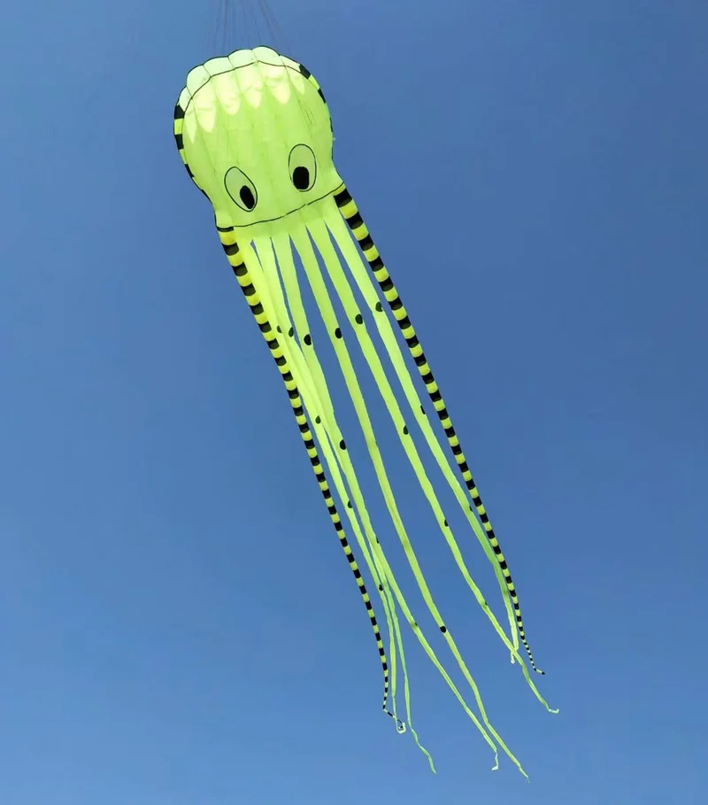 3D 8m Listrado Polvo Kite Grande Animal de Software Inflável Kite Adultos Kite Esportes ao ar livre Voando Ferramenta Anti-rasgo Brinquedos Imagem 4