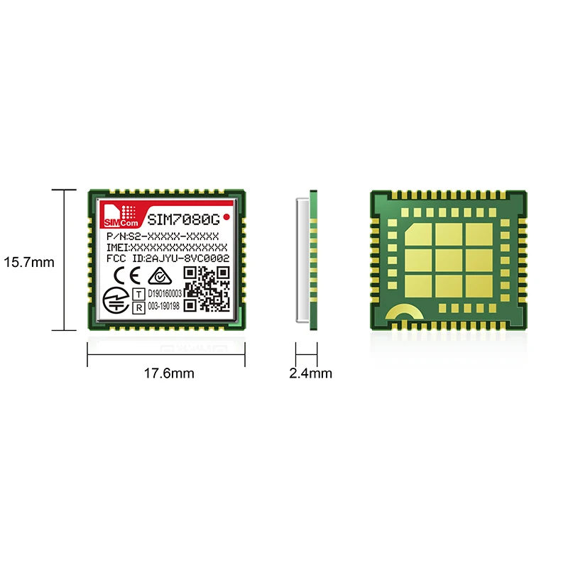 50PCS SIMCOM SIM7080G Multi-Banda GATO-M e NB-IoT modo duplo módulo de solução em um tipo de SMT compatível com SIM868 Imagem 5
