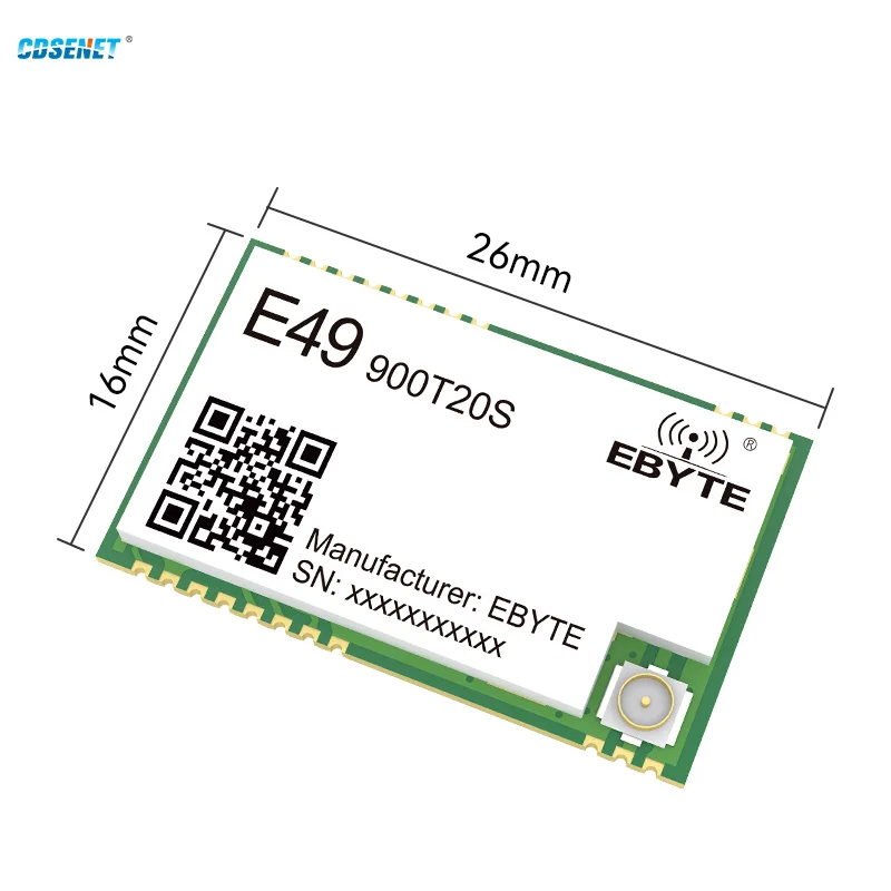 5PCS E49-900T20S CMOSTEK-CMT2300A 868MHz 915MHz IPEX Carimbo Buraco sem Fio de Transmissão de Dados Módulo UART 20dBm SMD ISM IoT Imagem 1
