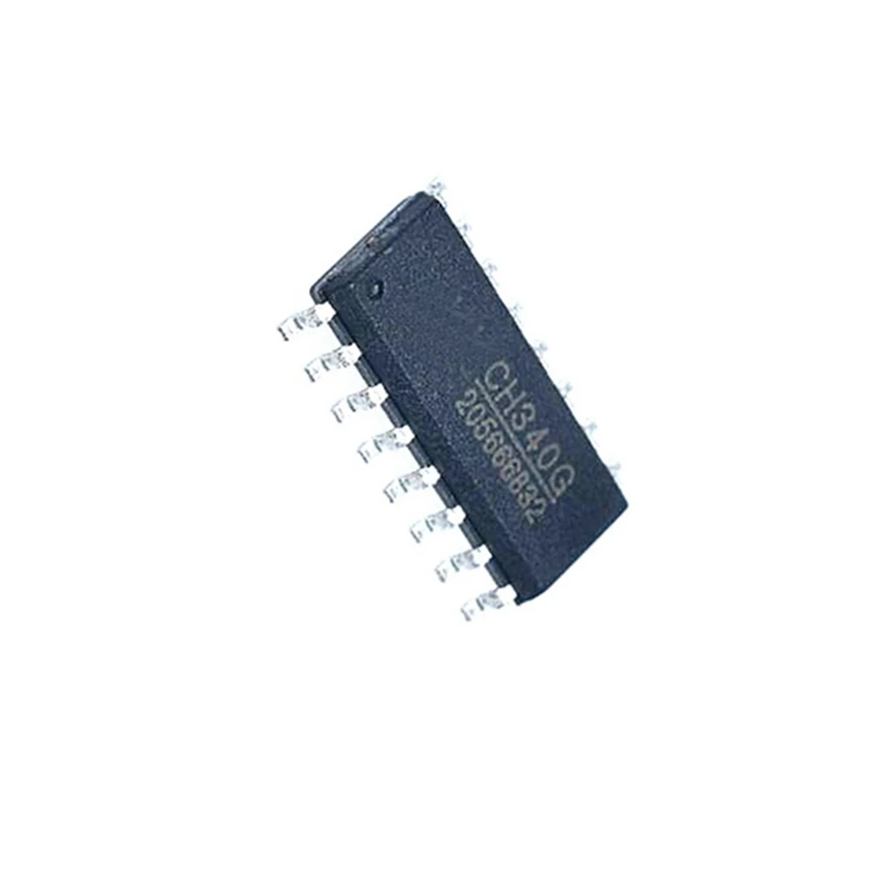 5pcs/monte CH340C CH340B CH554G CH9326 CH9328 CH9329 SOP16 Ligue o USB porta serial IC chip embutido em cristais patch novo e de origem Imagem 1