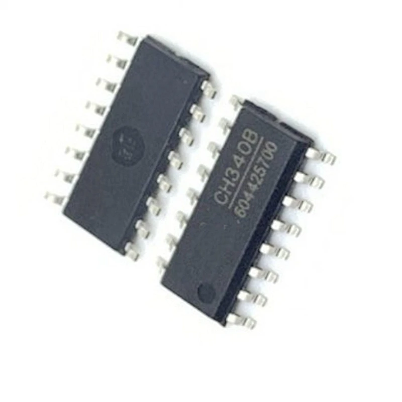 5pcs/monte CH340C CH340B CH554G CH9326 CH9328 CH9329 SOP16 Ligue o USB porta serial IC chip embutido em cristais patch novo e de origem Imagem 5