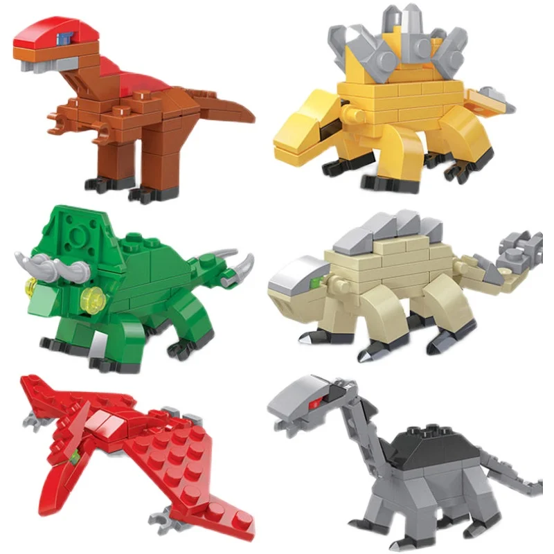 6pcs de Páscoa Ovos de Dinossauro Montessori Blocos de Construção 6 em 1 a Transformar Ovos de Dinossauros de Brinquedos para Crianças de Dinossauro Blocos de Meninos Imagem 3