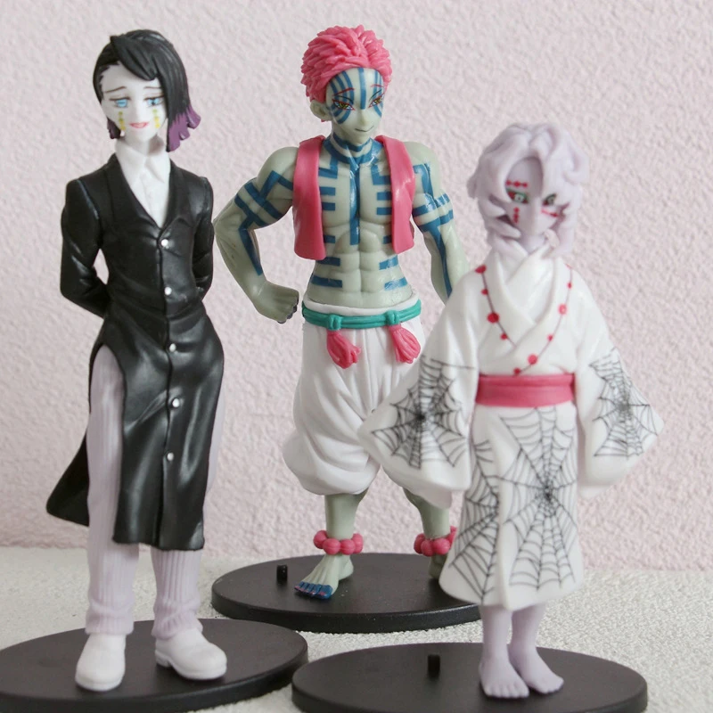 Anime Demon Slayer Figura de PVC Himejima Gyoumei Akaza Enmu Figuras de Ação Juuni Kitsuki Kisatsutai Modelo de Brinquedos Para as Crianças do Presente Imagem 3