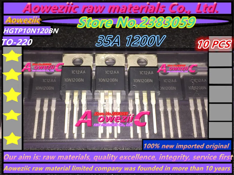 Aoweziic 100% novo original importado FQP17P06 17P06 FQP47P06 47P06 HGTP10N120BN 10N120BN D13007K A-220 transistor Imagem 3