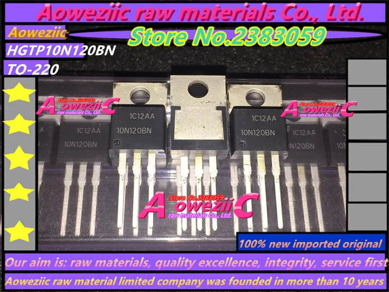 Aoweziic 100% novo original importado FQP17P06 17P06 FQP47P06 47P06 HGTP10N120BN 10N120BN D13007K A-220 transistor Imagem 4