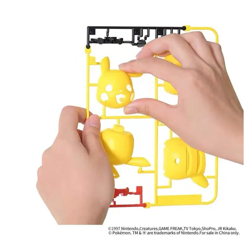 Bandai Genuíno Anime POKEMON Figura Pikachu Figura de Ação Kawaii Brinquedos para Meninas crianças, Crianças de Presentes de Aniversário Colecionáveis Modelo Imagem 3