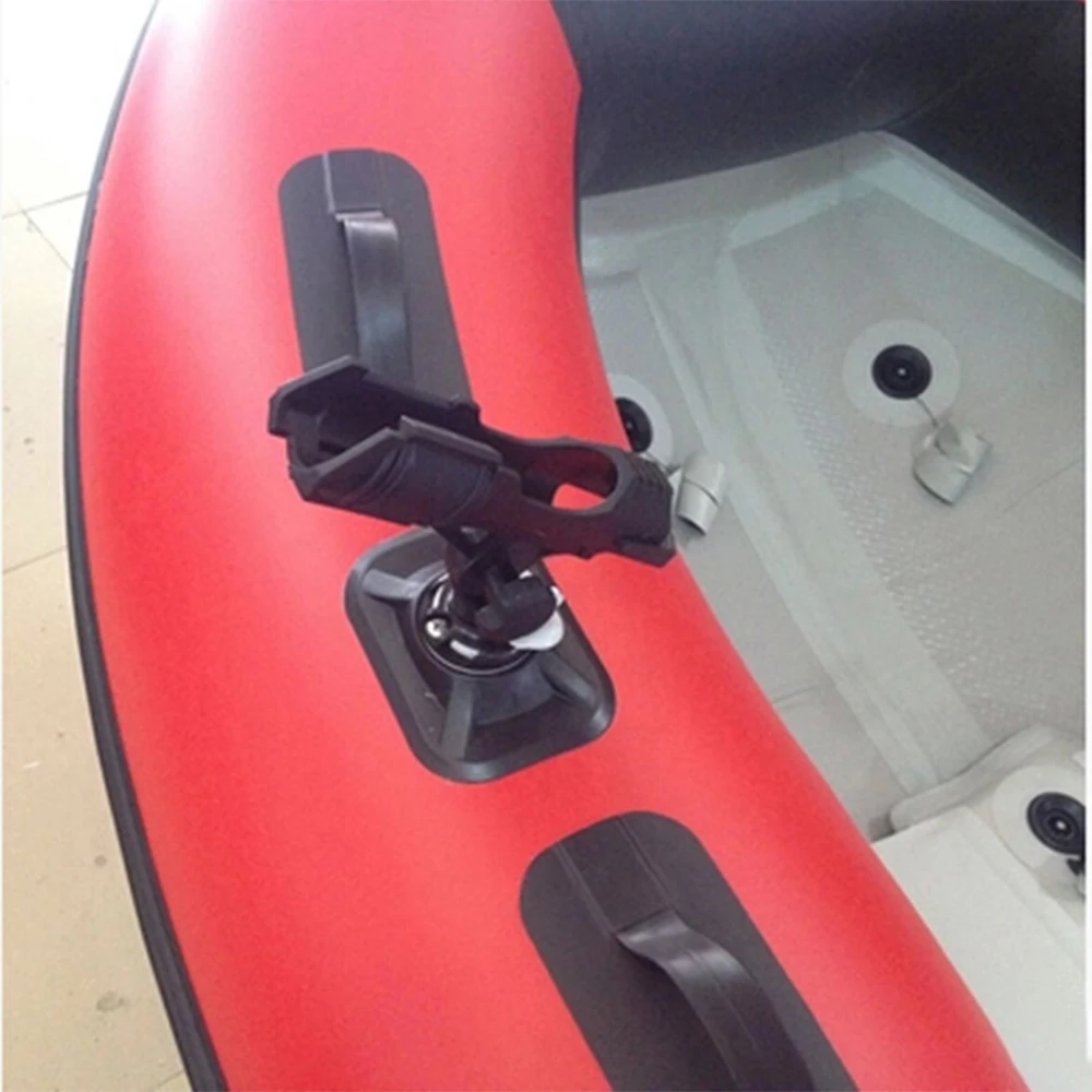 Barco inflável acessórios pequeno barco, jangada de pesca ferramenta de suporte de haste dispositivo de haste de pvc placa de sup caiaque fixa a haste de ângulo ajustável Imagem 2