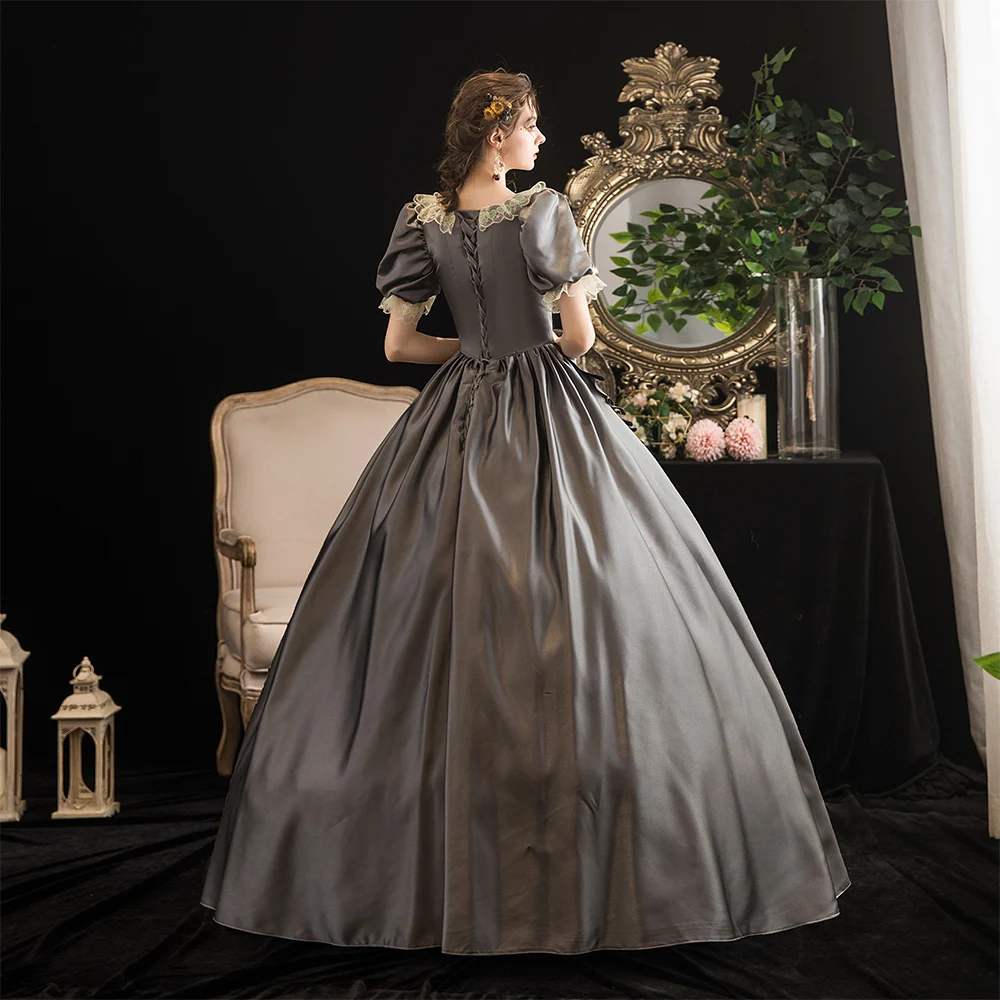 Barroco rococó Marie Antoinette Bola Vestidos do Século 18 vestido de Renascença Período Histórico Vitoriano Vestido para as Mulheres Imagem 5