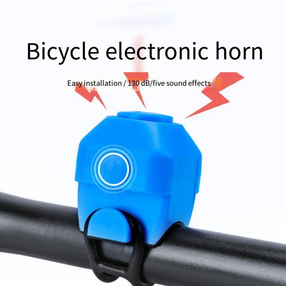 Bicicleta sirene Eletrônica Recarregável de Segurança sirene de Alarme de Guidão de Bicicleta Campainha de Alarme USB Recarregável Andar de Bicicleta Acessórios Imagem 4