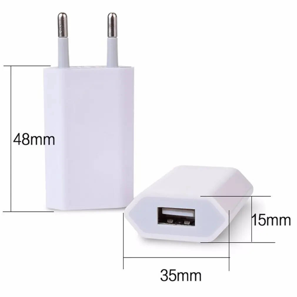 Carregador USB Para iPhone X 8 7 4 4s 5 5S SE 6 6S Plus Carregamento de Telemóvel Para o iphone CA UE Plug Adaptador de Alimentação de Parede Para o Xiaomi Imagem 5